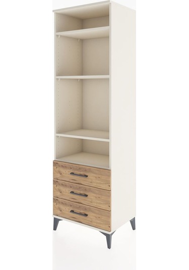 Hyperion Dolap 4 Raflı 3 Çekmeceli 60x44x195 Aytaşı-çam Aytaşı