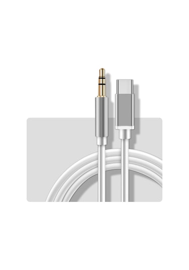 Ekılıf - Aux Çevirici Ses Adaptörü Jh-030 Type-c To 3.5mm Aux Çevirici Ses Adaptörü - Beyaz - T37731 Beyaz