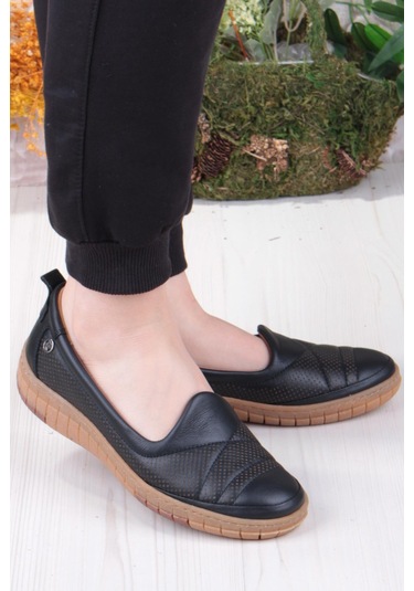 Pierre Cardin 54562 Anatomik Rahat Ürün Hakiki Deri Kadın Ayakkabı Sıyah
