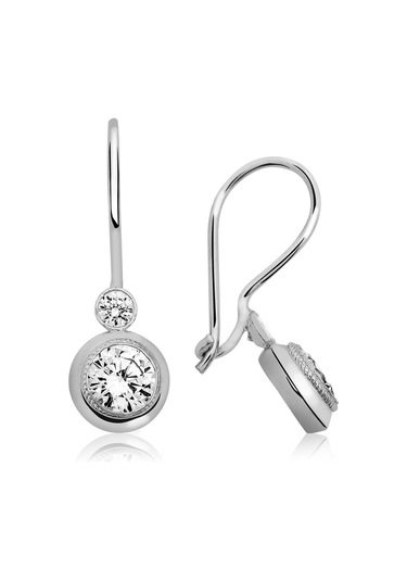 Ervanur Gümüş Oval Taşlı Bayan Küpe