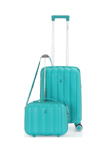 Mçs Polipropilen 2li Valiz Seti Kabin & Makyaj V305 S21yy1000073-set 00207 Mavi