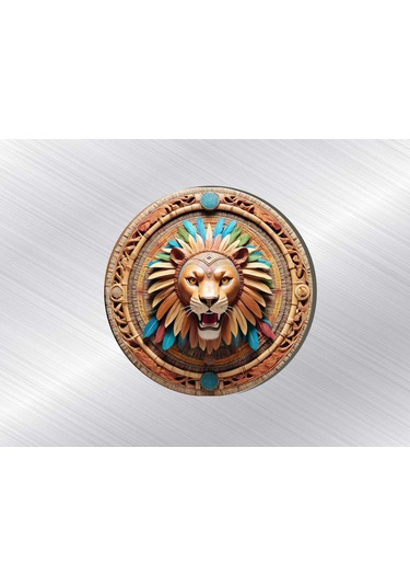 2 Adet 6x6 Cm Uv Baskılı Ahşap Magnet V21