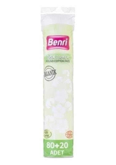 Benri Organik Makyaj Temizleme Pamuğu 80 + 20 Adet