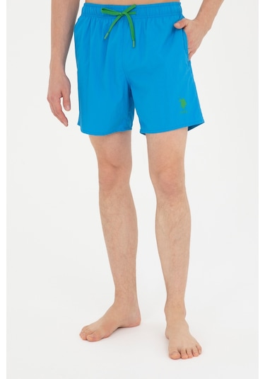 U.s. Polo Assn. Erkek Saks Deniz Şortu 50282927-vr045 Sax