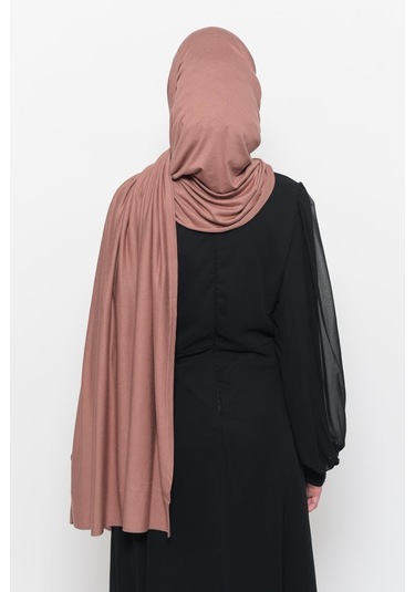 Hazır Pratik Geçmeli Lüks Düz Penye Şal Çapraz Hizalı Toprak