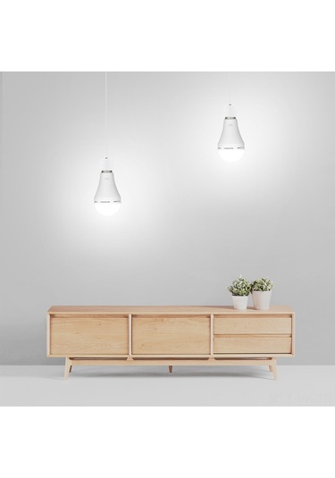 Vkemall Yenilenebilir Fener Acil Işık, Dış Mekan Kamp İçin Asılabilir, Ac100-240v Led Ampul Beyaz