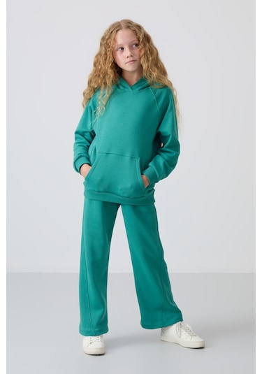 Tommy Life Deniz Yeşil Pamuklu İçi Tüylü Yumuşak Dokulu Standart Fit Nakışlı Kız Çocuk Eşofman Takım - 75162 Yeşil Tommy Life Deniz Yeşil Pamuklu İçi Tüylü Yumuşak Dokulu Standart Fit Nakışlı Kız Çocuk Eşofman Takım - 75162 Yeşil