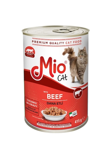 Mio Dana Etli Konserve Yetişkin Kedi Maması 415 G