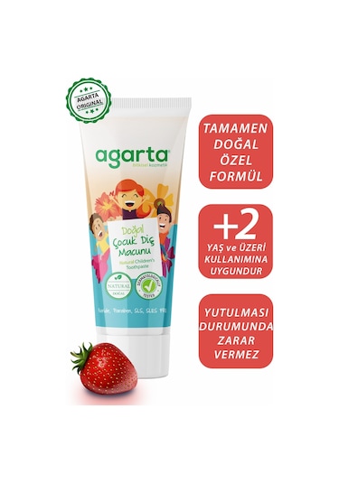 Agarta Doğal Çocuk Diş Macunu 3 x 75 ML