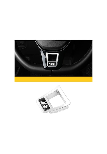 Volkswagen R Logolu Siyah Direksiyon Logosu Dıka05 siyah
