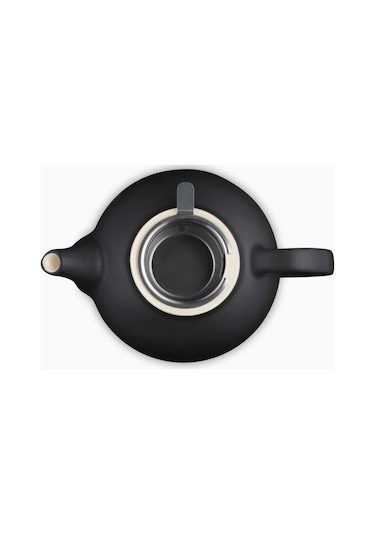 Le Creuset Paslanmaz Çelik Süzgeçli Seramik Çaydanlık, 1.3l Siyah