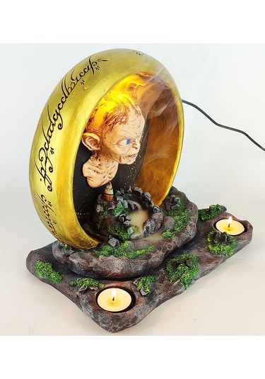 Güç Yüzüğü Gollum Geri Akış Tütsülük Ve Işıklı Mumluk