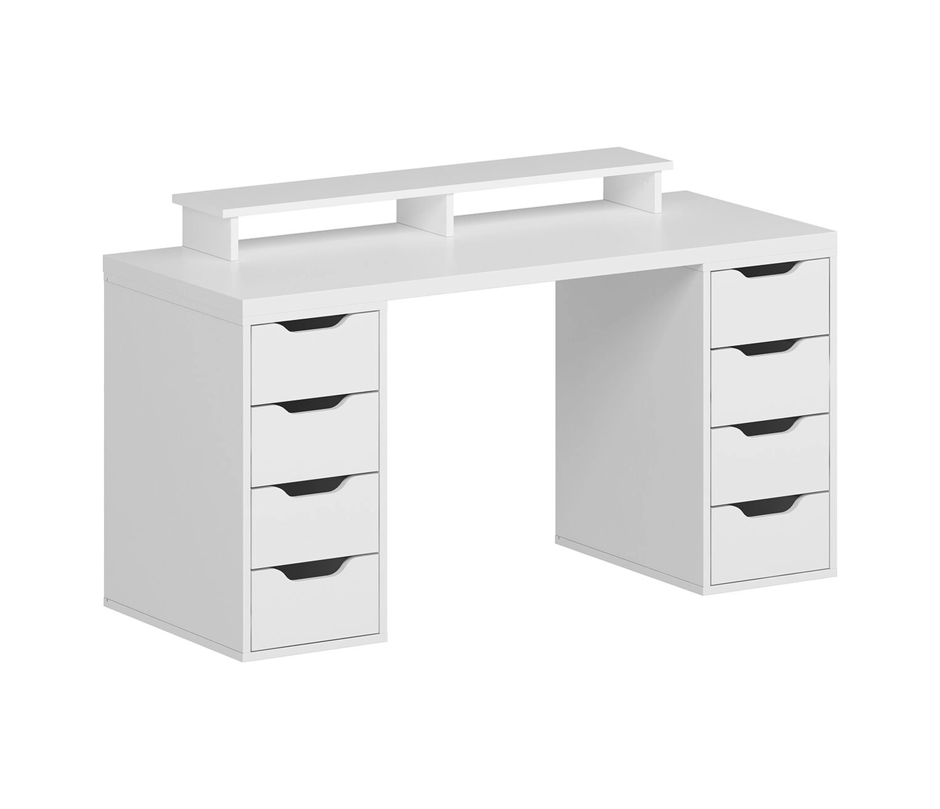 Alen 150 Cm 8 Çekmeceli Çalışma & Oyuncu Masası - Beyaz Beyaz