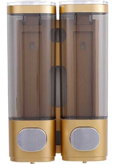 Novahub Altın Duvara Monte Banyo Duş Pompası Dispenseri & Organizatör - Şampuan, Losyon, Vücut Yıkama Seti Altın