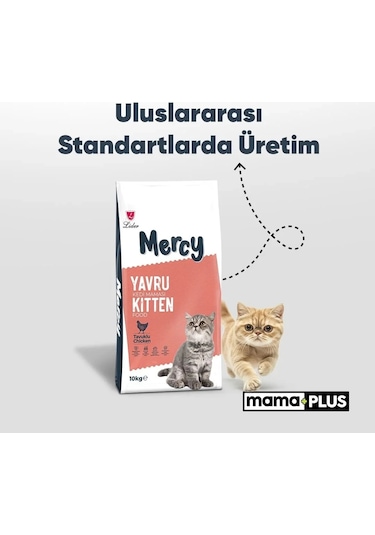 Mercy Tavuklu Yavru Kedi Maması 10 KG