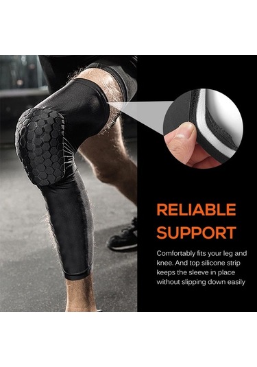 Pazly Bisiklet Ve Basketbol Dizlik - Siyah, Esnek Ve Koruyucu, M-l-xl-xxl Siyah