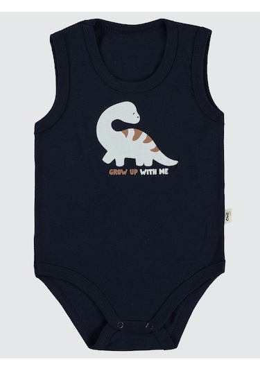 Civil Baby Erkek Bebek Çıtçıtlı Badi 1-36 Ay Lacivert Lacivert