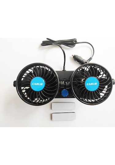 Replax 12 Volt Araç Içi Torpido Üstü Çift Fanlı Oto Vantilatör 36