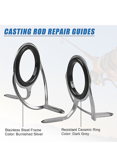 MSO Olta Balıkçılık Paslanmaz & Seramik Kamış Yenileme Halkaları  Set