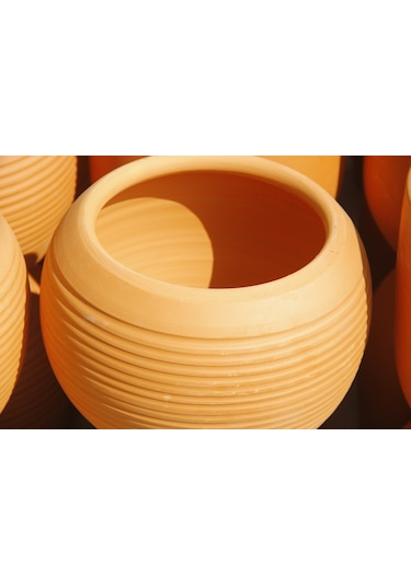 Antik Saksı 2 Adet - El Yapımı Doğal Çömlek (485408617)