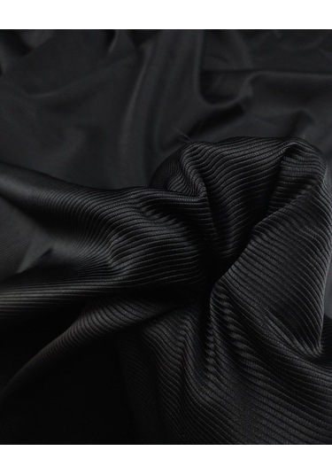 Siyah Renkte Tafta Benzeri Kumaş En: 140 Cm-10470 Siyah