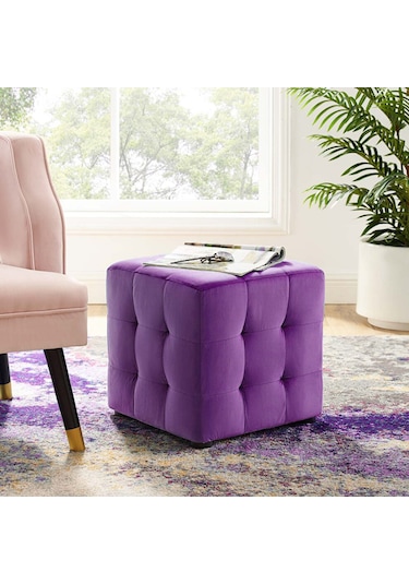 Deccostil Kare Puf Dikişli 45 x 45 Cm