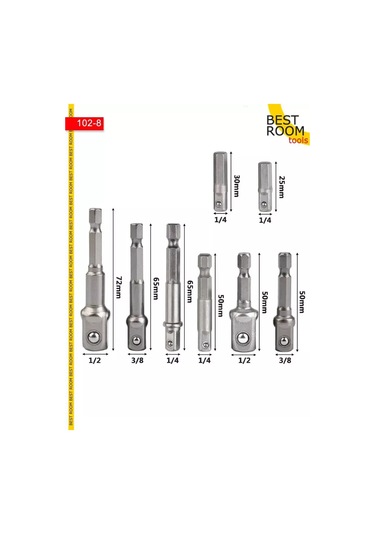 Best Room 8 Parçalı Soket Anahtarı Uçları Seti 206330479