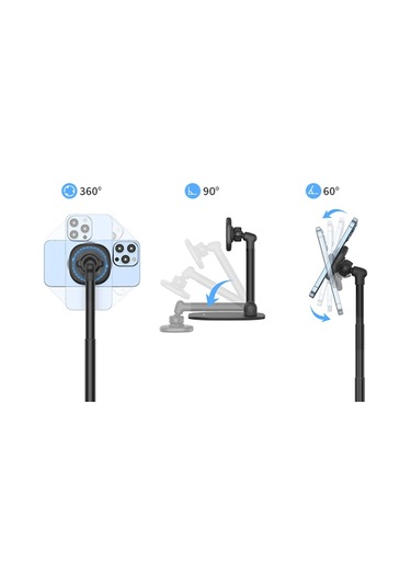 Cbtx Vrıg Mg-04 İphone 14/13/12 Serisi İçin Telefon Masası Standı Magsafe Kılıfı İle Uyumlu Ayarlanabilir Cep Telefonu Tutucu