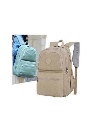 Tcherchi Öğrenciler ve Gezginler İçin Çok Cepli ve Hafif Sırt Çantası Mavi