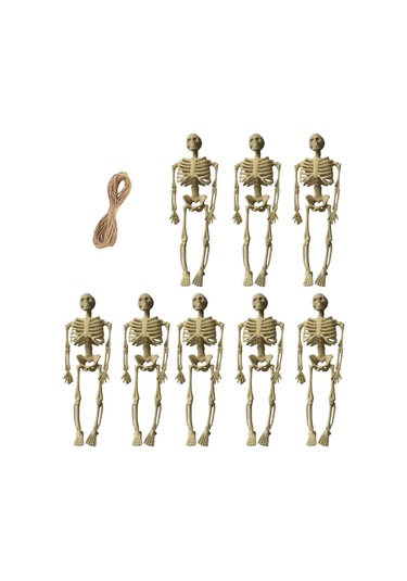 Homyl Cadılar Bayramı İskelet Figürleri Kafatası Heykelleri 14cm