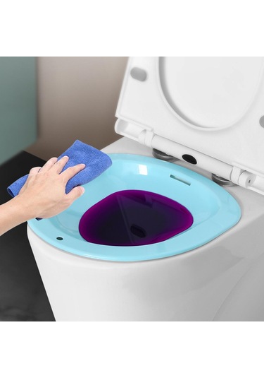 Suntek Tuvalet Oturağı İçin Oturma Banyosu, Çömelmeyi Mavi