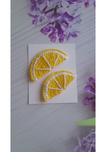 Anomoneshop Örgü Toka Limonlu Model Sarı