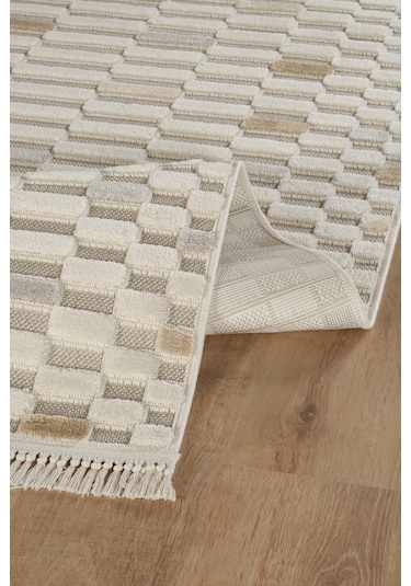 Kaşmir Halı 7/24 Luna Glow 80x150 CM Salon Mutfak Halısı Kilim