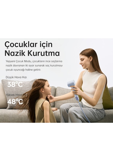 Laifen Mini Saç Kurutma Makinesi - Mavi