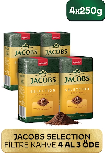 Jacobs Filtre Kahve Selection 4 x 250 G