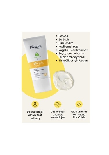 The Prouvee Reponses Leke Karşıtı Yüz Güneş Kremi SPF50+ 40 ML