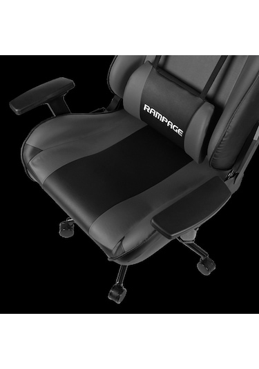 Rampage Kl-r56 3d Kol Tam Dökme Süngerli Siyah/gri Oyuncu Koltuğu