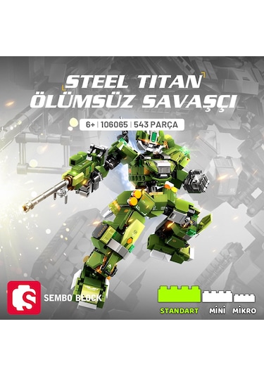 Steel Titan Ölümsüz Savaşçı Yapı Bloğu Seti