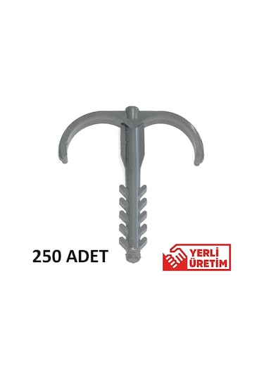 Yere Tespit Dübeli Kılçık Dübel 250 Adet