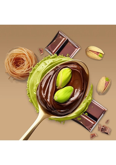 Sütlü Çikolatalı Antep Fıstığı Kreması Juva Dubai Style, 200g X 6 Adet