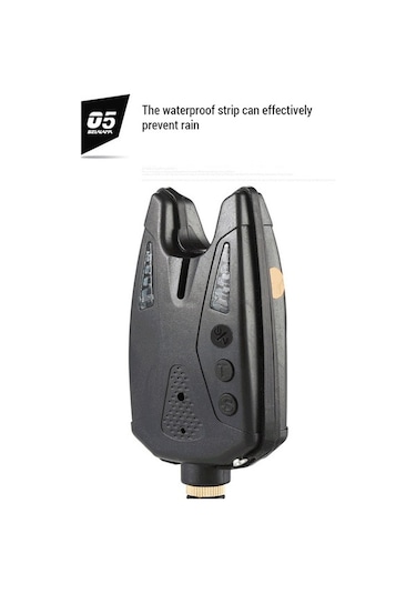 Artfulabode Uyarıları Sarı Led Göstergesi Elektronik Dürtme Balık Balık Balık Avı Alarmı Abs Qy Sarı