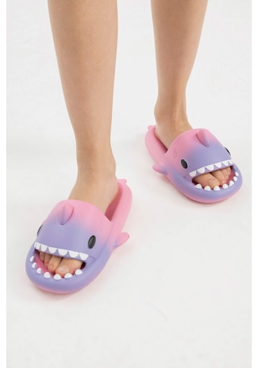 DeFacto Kız Çocuk Yüksek Taban Köpek Balığı Eva Terlik B8641A824SMPR141