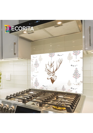 Decorita Cam Ocak Arkası | Cervus Deer | 49,5cm x 76cm