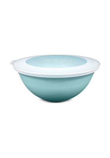 Ceronni Lunar Kapaklı Kase 3lü Set 3lt 2lt 1lt Turkuaz Turkuaz