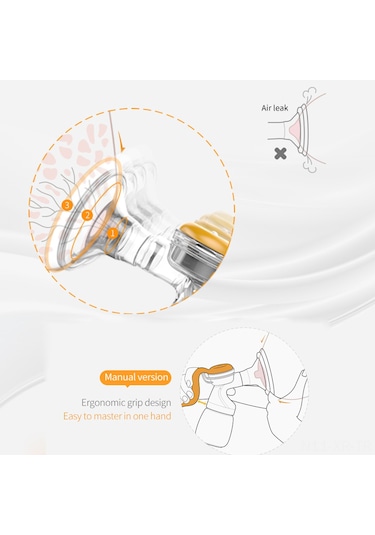 Xiyyadms Doopser Dsp-856 Manuel Göğüs Pompası - 150ml Şişeli, Rahat Ve Sessiz Emzirme Çözümü