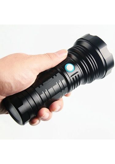 Argeus Şarjlı Üçgen Pilli Metal El Feneri Sst40 Çok Renkli