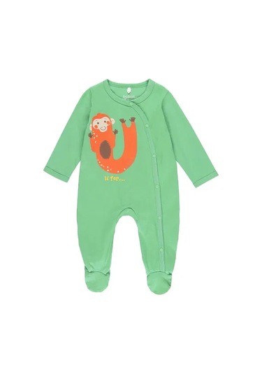 Bobolı Unisex Bebek Tulum Bo.112082 Yeşil