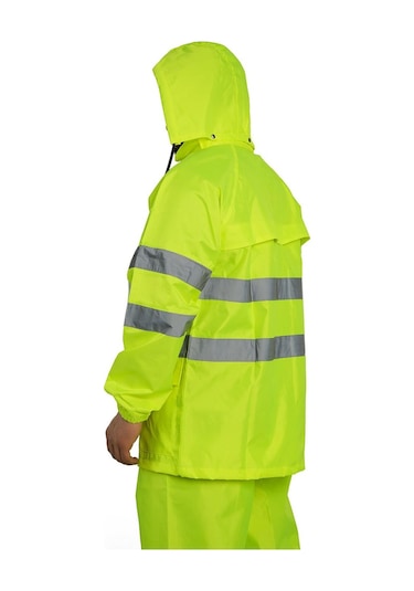 Kkdavm Bestguard Yağmurluk Oxford Reflektörlü Takım Sarı