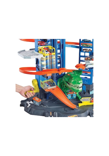 Gjl14 Hot Wheels Robotik T-Rex Ultimate  Garaj