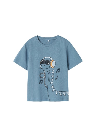 Name It Nmmvilasse Ss Nreg Top Erkek Çocuk T-shirt 13241571 Mavi